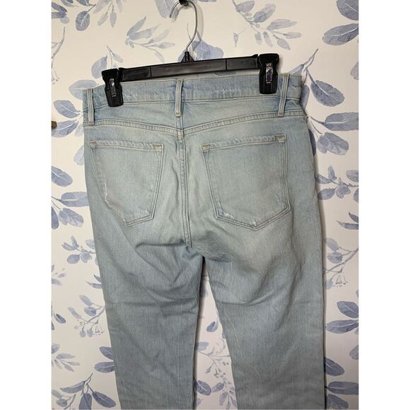 Frame Le Garcon Distressed Cropped Mid Rise Skinny Jeans Size 26 - Picture 7 of 9
